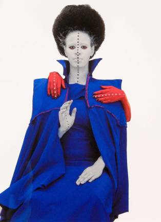 Aida Muluneh's arresting image "All in One" greets visitors to MoMA's "Being: New Photography 2018." Photo: Adel Gorgy
