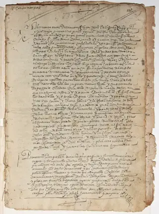 A page of the Hernandarias Manuscript.