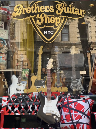 The Goreliks began repairing guitars while working in the original hardware store. The volume of business they did and the low rents offered during COVID were the incentives to open a dedicated guitar store.