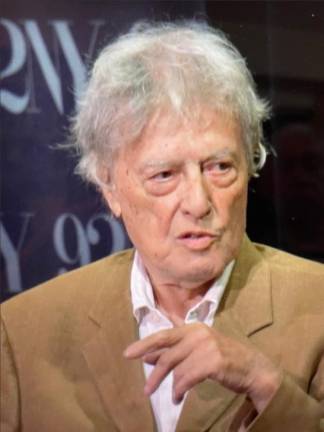 Tom Stoppard spoke recently about “Leopoldstadt” at 92NY, where he said his previous lack of curiosity about his Jewish heritage was a “lapse of character.” Photo: Leida Snow