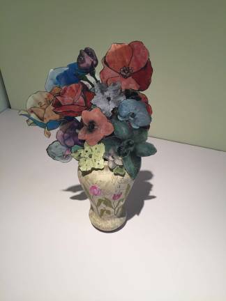 Marc Camille Chaimowicz, "Tulip Vase and Paper Bouquet," 2017. Photo: Val Castronovo