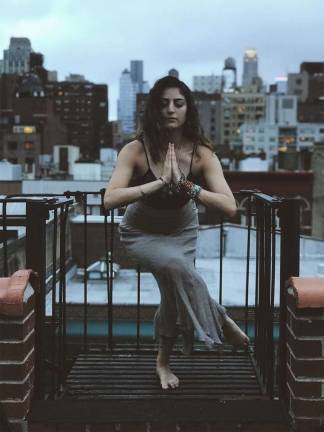Amanda Vasquez holds a pose. Photo courtesy of Amanda Vasquez