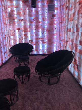 Modrn Sanctuary's salt room is one of many halotherapy treatment spots around the city. Photo: Carson Kessler
