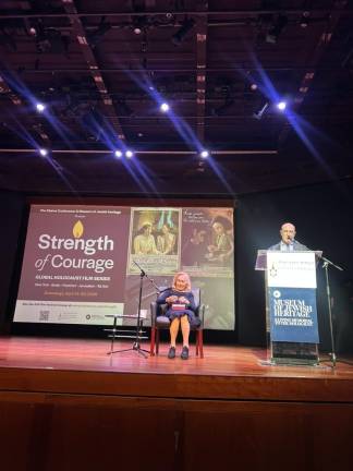 Gabriella Major and Gideon Taylor open the screening with a brief discussion