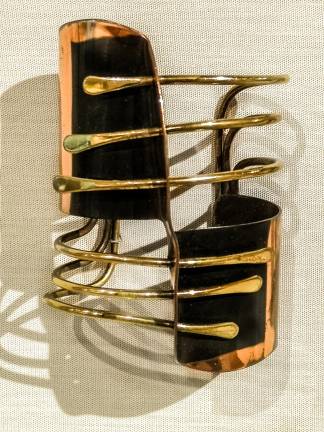 Art Smith's mid-20th century Modern Cuff bracelet is sculpture to be worn.