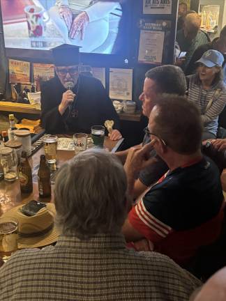 Father Patrick Moloney remains an ardent supporter of a United Ireland but said the feds had “not one iota of evidence” tying him to the 1993 Brinks armed car robbery that sent him to federal prison for five years. Now 93, he resumed his work helping young people in the East Village after spending nearly five years in federal prison. He was at Ernie O’Malley’s Pub on July 9.