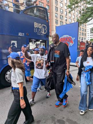 Some feel Patrick Ewing, the Knicks all time scoring leader and a 15-year veteran of the team, is the man. He was mobbed by young fans at the recent victory parade for the current team down the Canyon of Heroes.
