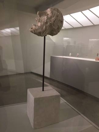 Postwar angst: &quot;Head on a Rod&quot; (1947), with sunken cheeks, appears to be howling. Photo: Val Castronovo