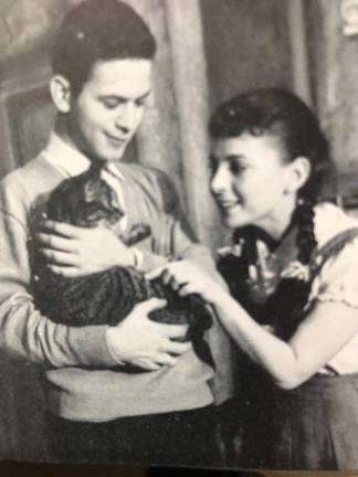 Arnold Margolin with Dina Doronne, who replaced Susan Strasberg. Photo courtesy of Arnold Margolin