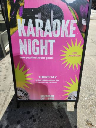 Kinky enough for you? The Museum of Sex asks: “Are you the throat goat?”