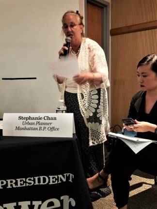 Manhattan Borough President Gale Brewer organized and led the meeting. Photo: Jason Cohen