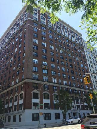Bread and butter: The facade of 425 Riverside Drive at 115th Street, 2018. Photo: Val Castronovo