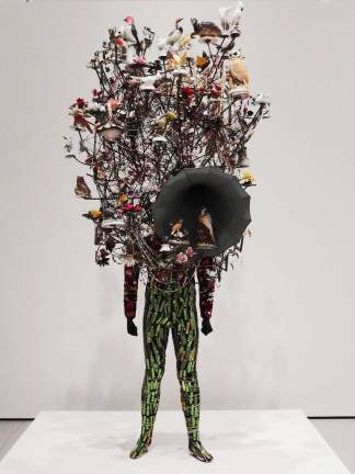 Nick Cave’s “Soundsuit” from 2011 might appear whimsical, but was born from outrage. Photo: Adel Gorgy.