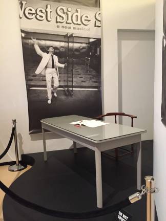 The '50s-era desk where Leonard Bernstein composed the music for "West Side Story" and "Candide." Photo: Val Castronovo