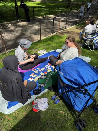 When Monopoly is what it’s about...Location Location Location waiting for Shakespeare. (Photo: Heather Stein)