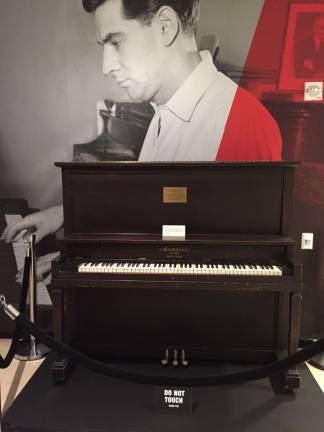 Show-opener: Bernstein's first piano, a 1917 Brewster upright. Photo: Val Castronovo
