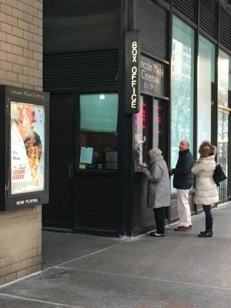 Getting tickets at Lincoln Plaza Cinemas on Sunday, Dec. 17. Photo: Alexis Gelber