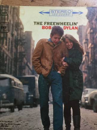 Bob Dylan in the Village on his second album cover. Photo: Jon Friedman