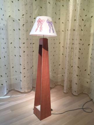 Marc Camille Chaimowicz, "Lamp 11," 2014; "A New Curtain for KT," 2018. Photo: Val Castronovo
