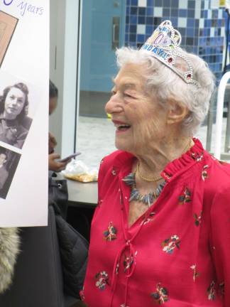 Ruth Katz at her party at the McBurney Y. Photo: Deborah Fenker