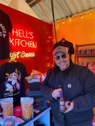 Ron Menin is the owner of Hell’s Kitchen Hot Sauce. Photo: Zoe Kava