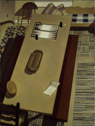 Charles Sheeler, Americana, 1931, oil on canvas. Metropolitan Museum of Art, New York, Edith and Milton Lowenthal Collection, bequest of Edith Abrahamson Lowenthal, 1991.