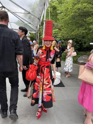 This stove pipe hat is a topper.