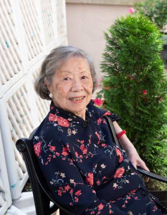 Fay Loo, a retired NYC teacher born in Shanghai, has lived at Carnegie East House for four years. Photo courtesy of Carnegie East House