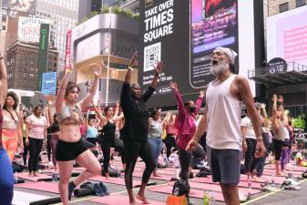 Summer Solstice Yoga: Mind Over Madness with yogi Marco Rojas teaching his 1:30 p.m. class. Photo: Beau Matic