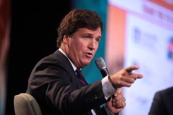 Tucker Carlson, the top draw on right leaning Fox News, is leaving. Photo: Wikimedia Commons