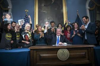 Mayor Bill de Blasio signed new safe streets legislation into law on Nov. 19, 2019, the latest step in the Administration's progress implementing Vision Zero.