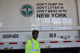 Department of Sanitation worker Charles Beaulieu.