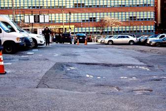 The Peck Slip School is one of two schools that are adjacent to the toxic parking lot.