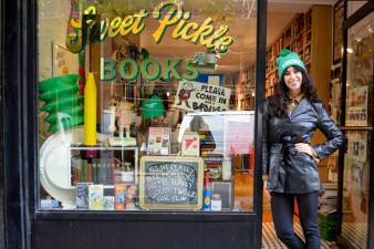 Leigh Altshuler opened Sweet Pickle Books during the COVID-19 pandemic. Photo: Abigail Gruskin