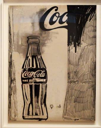Andy Warhol, "Coca-Cola [2]," 1961 Casein and wax crayon on linen, 69 1/2 x 52 1/4 in. Credit: Adel Gorgy