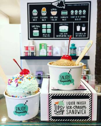 Treats from Tipsy Scoop. Photo courtesy of Melissa Tavss
