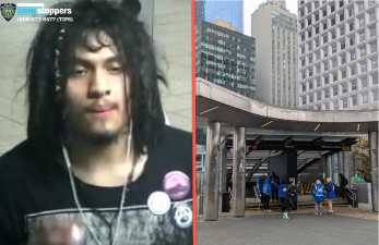 Left: Wanted for hate crime and criminal mischief. Right: Ticket sellers stalk the Whitehall Street subway station, near scene of recent attack on Togo-native ticket seller.