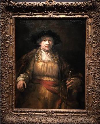 Rembrandt painted over 40 self portraits as he aged one of his most striking is this 1658 painting in the Frick Collection.
