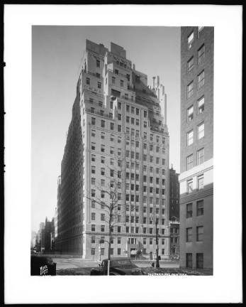 "740", one of the rare buildings in the city known only by a number: 740 Park Avenue at 71st Street, 1945. Photo: Wurts Bros. Museum of the City of New York, Wurts Bros. Collection. Gift of Richard Wurts.