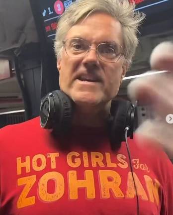 In a video that went viral, a woman said a Chelsea man wearing a “Hot Girls for Zohran” T-shirt began spewing anti-Jewish speech at her and another woman. The man admits he got into an argument with the two women, but says he’s the victim of a smear campaign that has upended his life.
