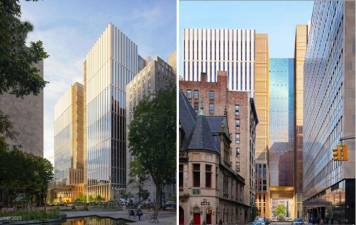 Renderings of the soon-to-be under construction Chinatown Jail.