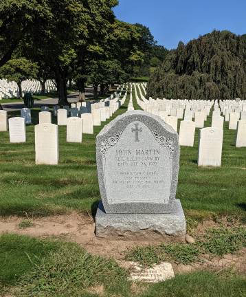 John Martin grave site at Cypress Hills National Cemetery.