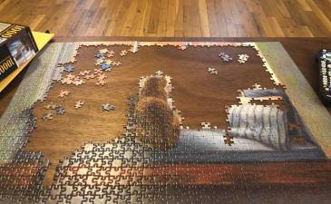 Puzzle in progress.