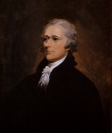 Alexander Hamilton portrait by John Trumbull, 1806. Image from Wikimedia Commons