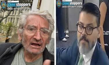 Senior man missing from Soho. Sanford Rheingold, left; wanted for forcible touching, right.