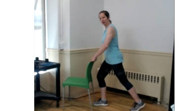 Instructor Rachel Eisenman offers a Strength and Motion class.