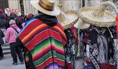 Pilgrims outside St. Patrick’s for Feast of Our Lady of Guadalupe, Dec. 12, 2025.