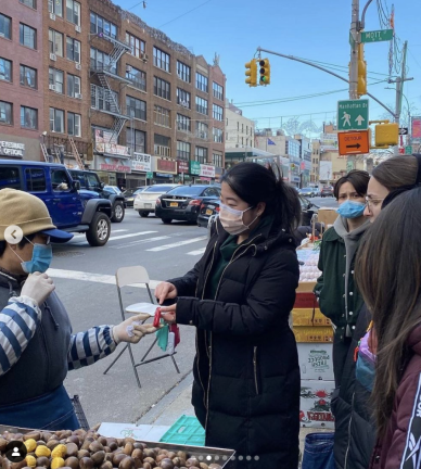 Michelle Tran in Chinatown. Photo via Michelle Tran’s Instagram