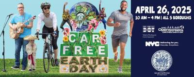 Car-Free Earth Day bill posted by NYC DOT
