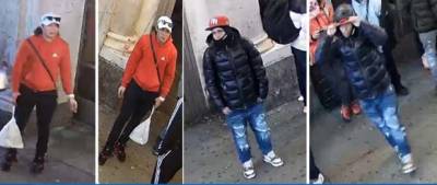 Police released the photos of two more suspects wanted in conncetion with assualt on two police officers in Times Square on Jan. 27. Only one of the suspects was detained after his arrest and at least four who were freed on their own recognizance are believed to have fled the state for California. Photo: NYPD Crimestoppers
